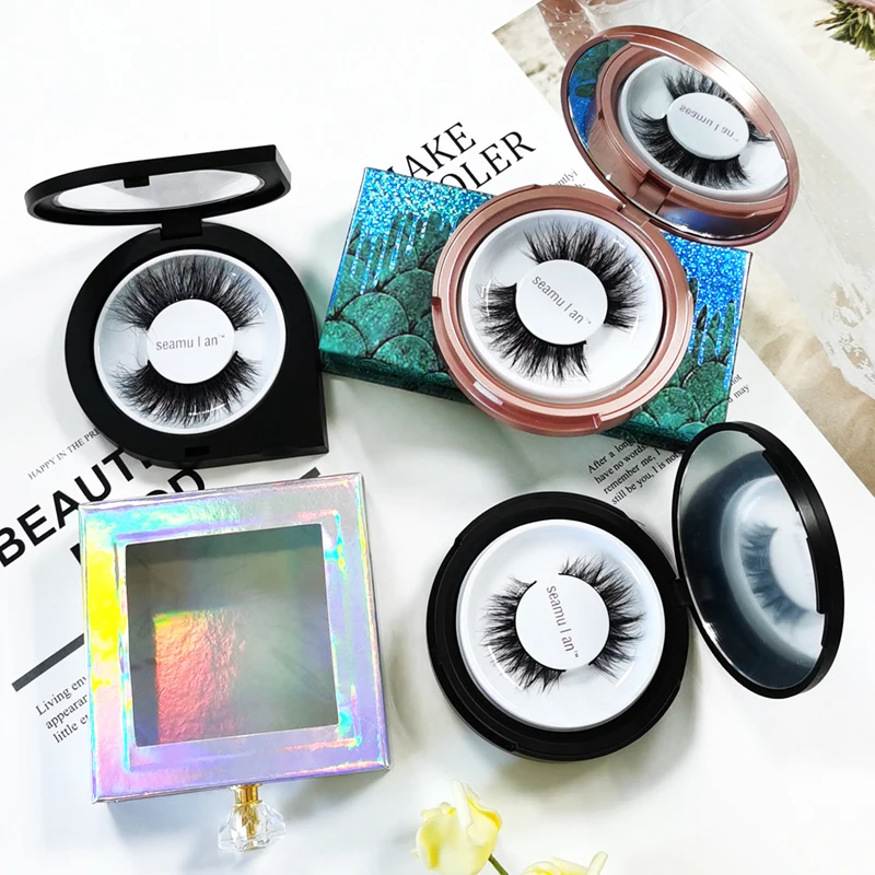 Vendor Natural Real Individual 3D Fluffy Full Strip Lashes Kit Siberian 5D Mink Eyelashes