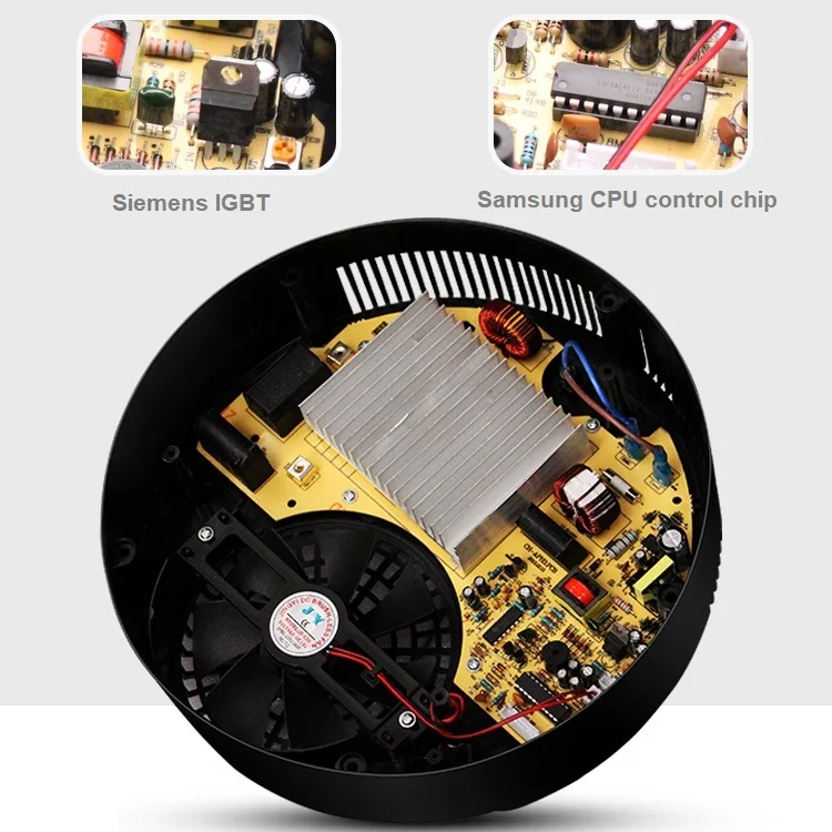 Foshan Supplier Concave Commercial Induction Wok Cooker For Restaurants Kitchen and Buffet Warmer Function