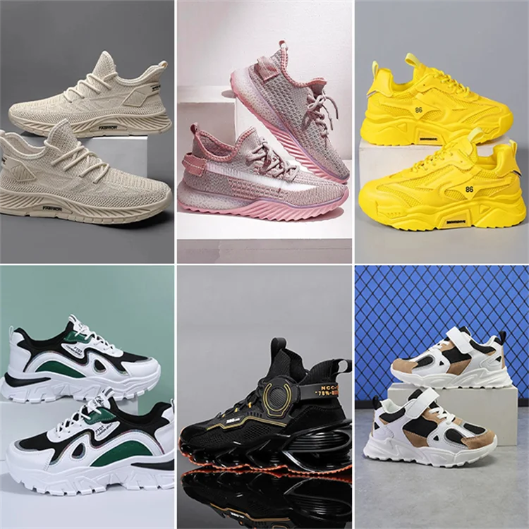 Hot Selling Used Shoes High Quality Breathable Stock Factory Wholesale Men And Women Shoes Sneaker Stock