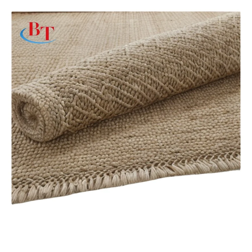 Customization Natural Sisal fibre carpet New Chinesestyle large living room grass woven solidcolor tatami yellow linen floor mat