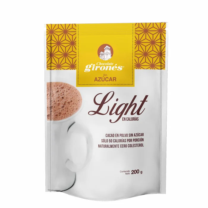 Creamy Smooth Healthy Beverage Sugar Free Light Cocoa Powder 200 Grams Ideal Complement Hot or Cold Drink