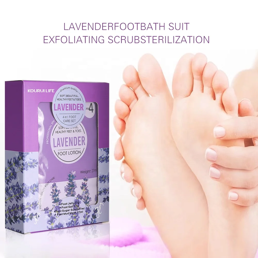 Organic Vegan Foot Skin Care Jelly Pedicure Milk Foot Soaking Items For Foot Sps Pedicure Bath Salt 4 Step Pedicure Scrub Set