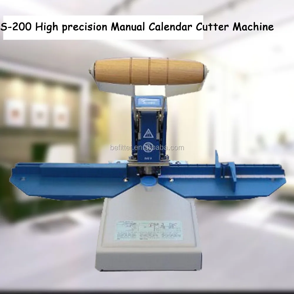 S-200 Manual Calendar Cutter/semicircle Cutter Machine