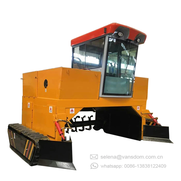 PROFESSIONAL! ADVANCED! Waste Compost Turner For Manure Fertilizer Mushroom