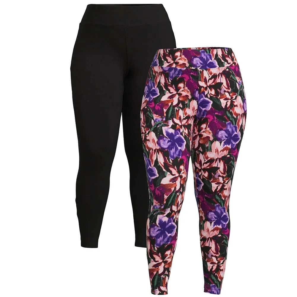 Wholesale high waist super buttery soft Plus Size not see through solid custom printing Leggings for Women