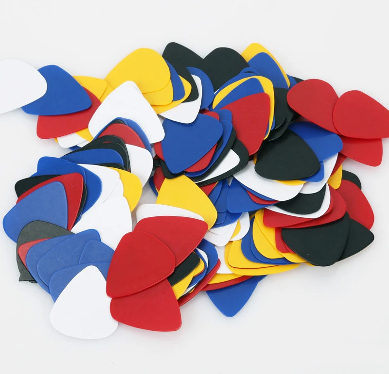 Hot Sale 0.46mm 0.76mm ABS Material Custom Colors logo OEM Guitar Pick