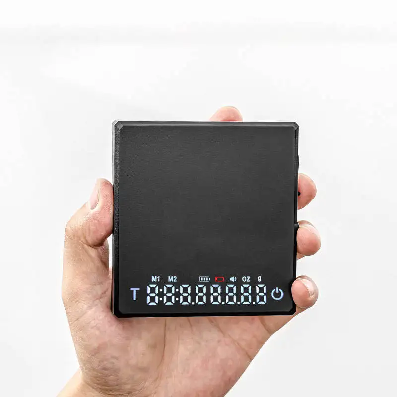 2000g 0.1g Mini Coffee Scale Pocket Personal Scale with Timer Electronic Digital Timer Espresso Coffee Scale
