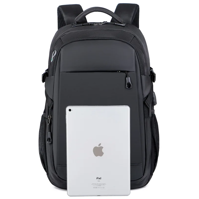 15.6 Inch Custom Logo Waterproof Oxford Pu Material Business Men Day Pack Bag Travel Laptop Backpacks