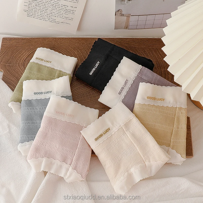 Autumn new puffy cotton simple hip color wholesale matcha girls traceless briefs comfortable women mid waist seamless panties