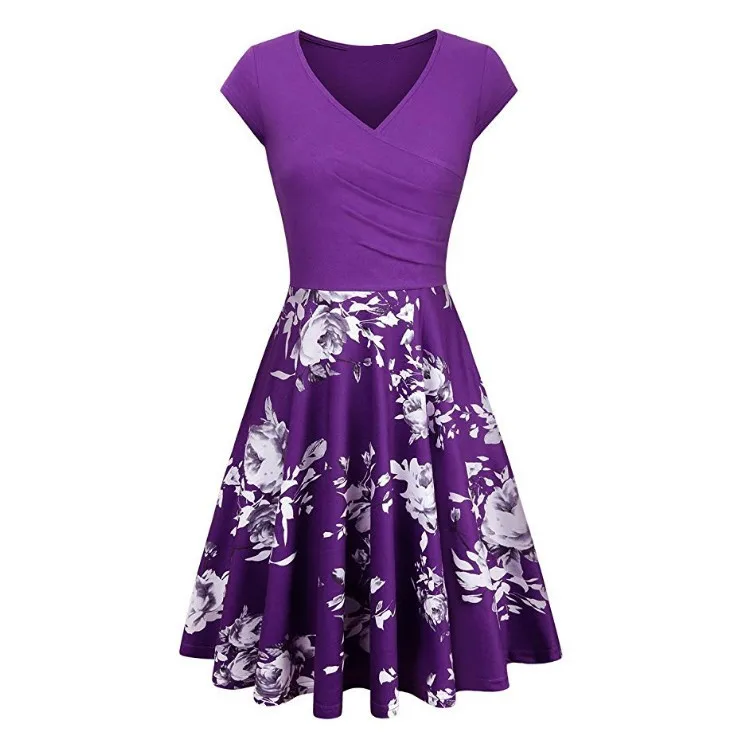 Woman Clothing Clothes Wholesale Summer Flower Dress Women