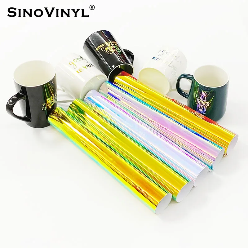 SINOVINYL Wholesale Hot Sell Chrome Rainbow Graphic DIY Craft Cutting Vinyl Colorful
