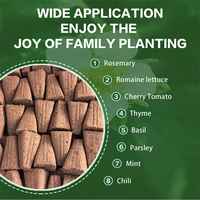32-Cell Factory Nursery Tray with Coco Coir Peat Soil for Cutting Seedling & Vegetable Plant Culture Plug & Lid Included