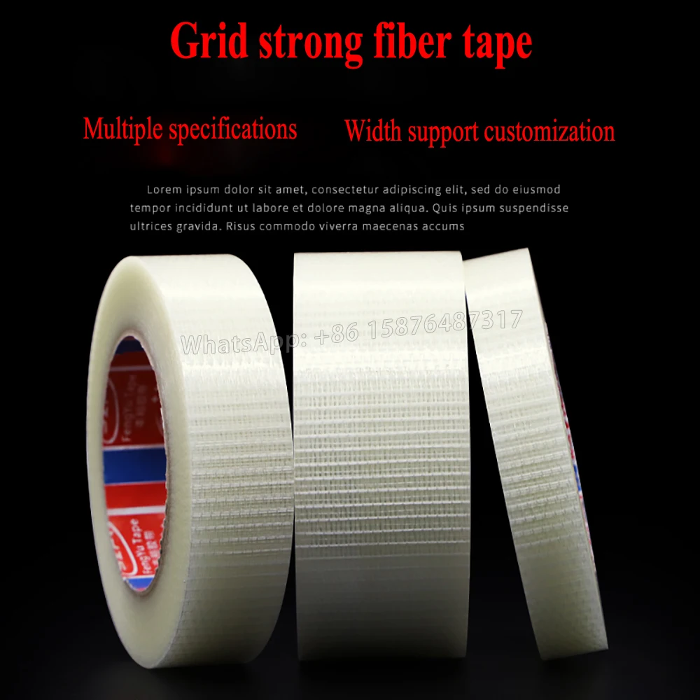 Fiber Tape, Strong High Viscosity Mesh Fiber Tape, Glass Fiber Tape For Fixing Lithium Electrical Appliances For Aircraft Models
