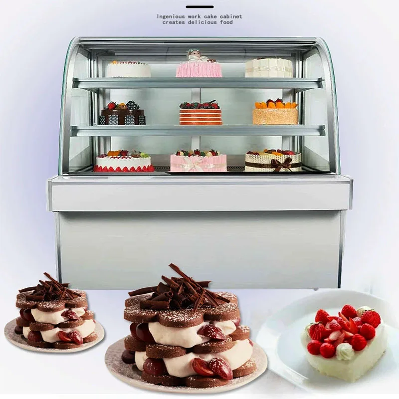 Professional modern commercial equipment pastry refrigerated table top bakery showcase cake display cabinet