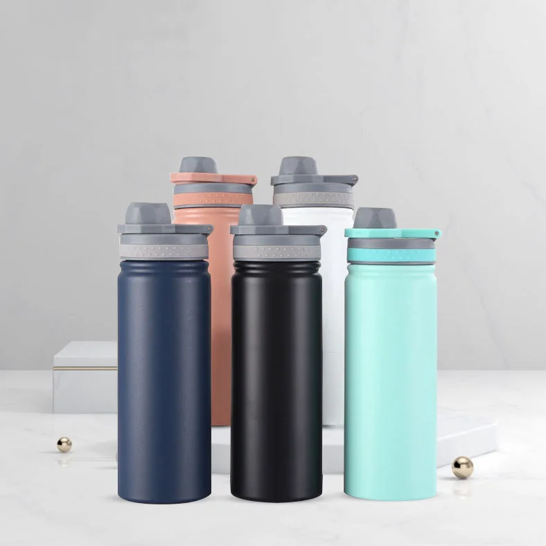 2020 factory direct sales European and American hot selling stainless steel sports bottle multi-bottle vacuum bottle mug