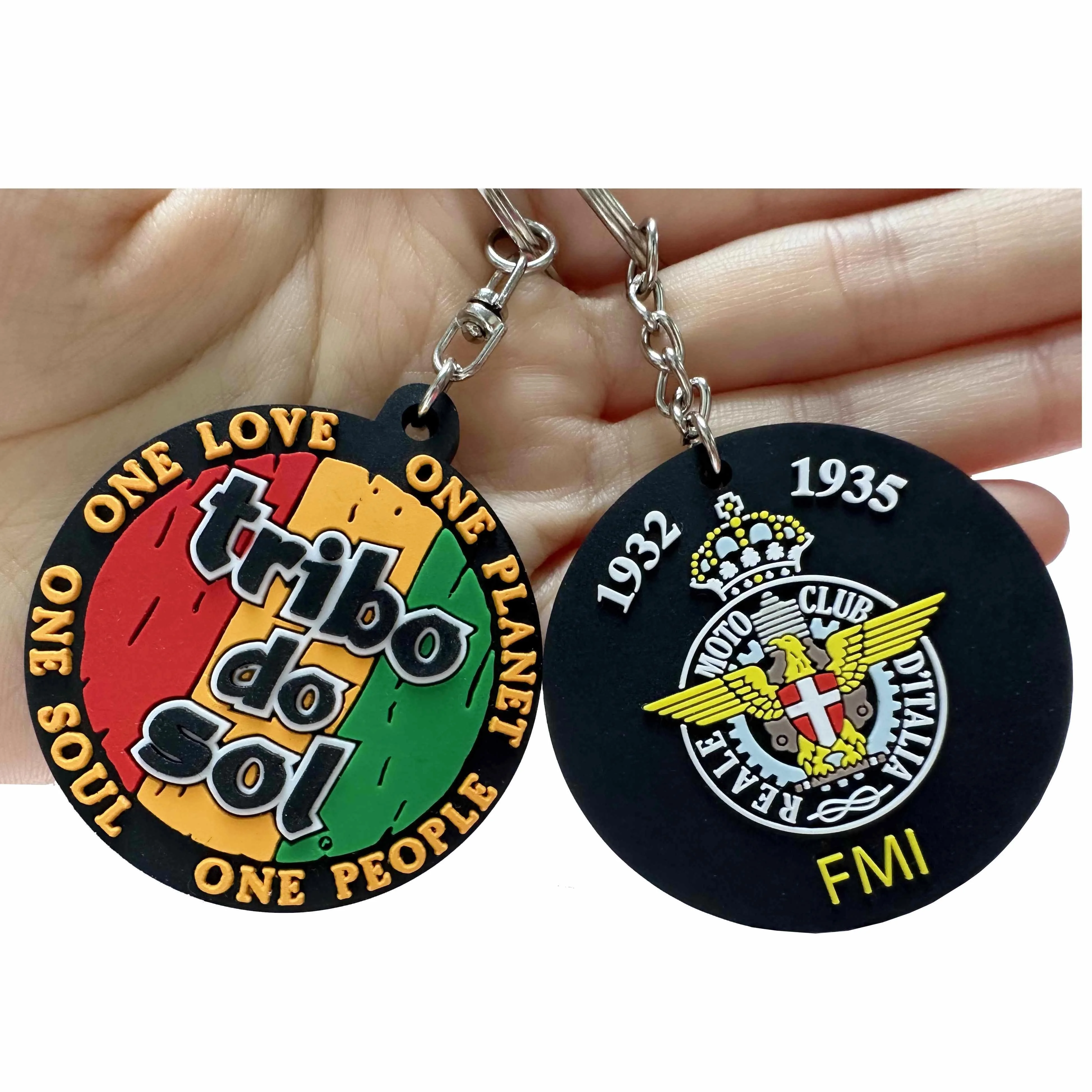 Wholesale Personalized Promotional Logo Custom 2D/3D PVC Rubber Gift Key Chain Custom Logo Keychain