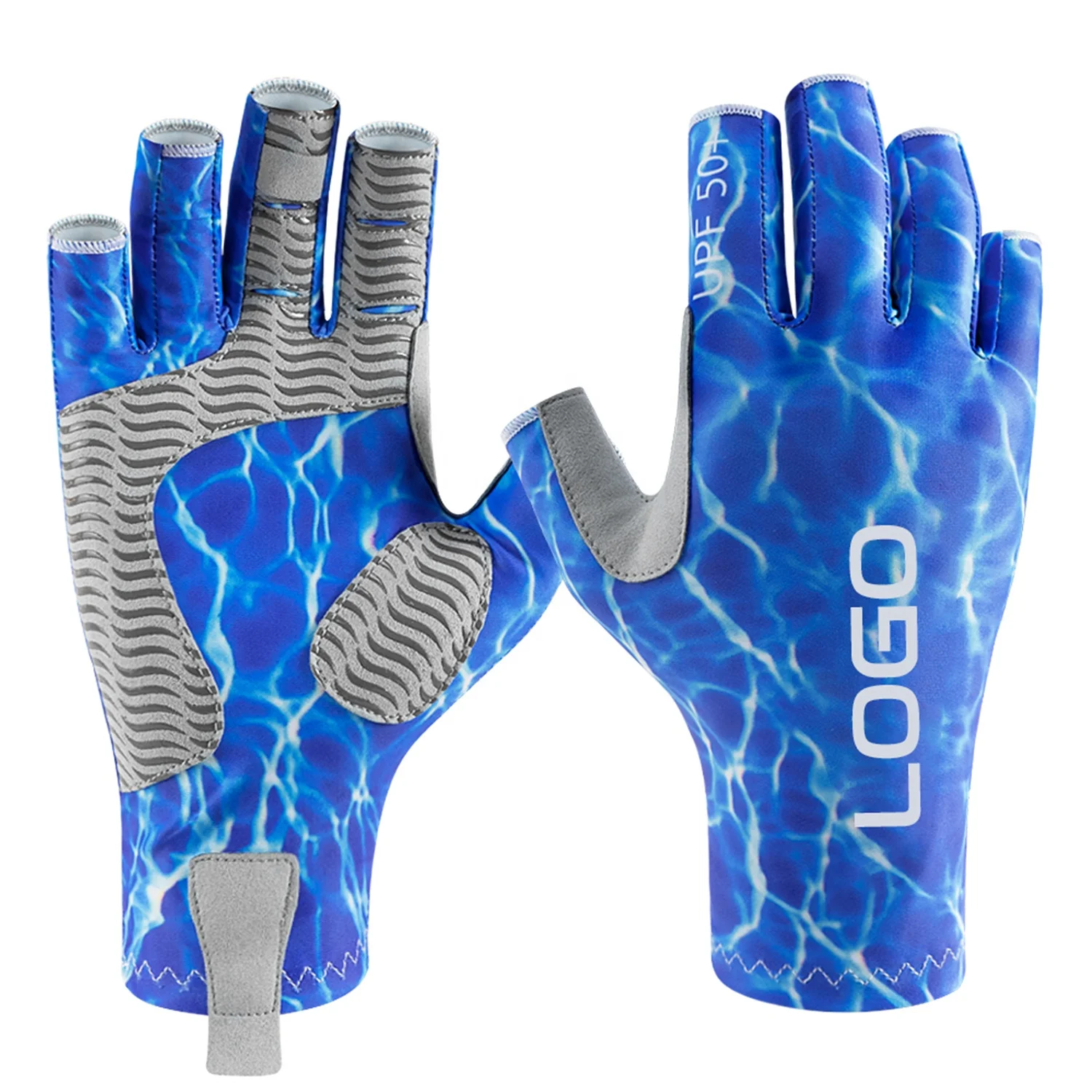 Abrasion Resistant Screen Touched Sun Protection Gloves Unisex Popular Sale Vented Stylish Rowing Yachting Gloves