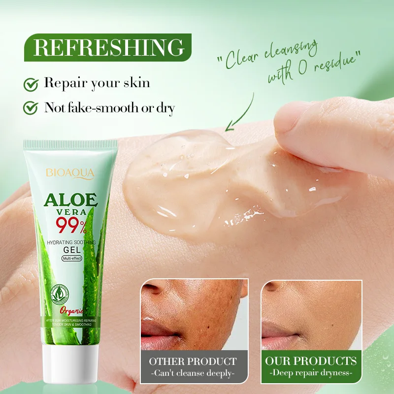 Moisturizing Aloe Vera Gel for Soothing Face Moisturizing and rejuvenating Aloe Vera Gel 50ml