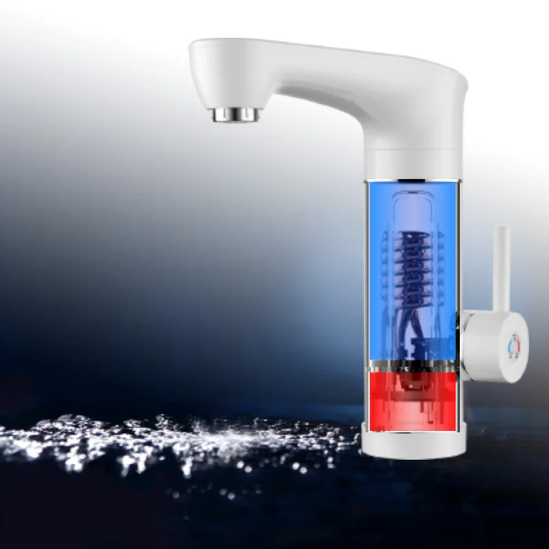 MUDCEelectric instant heating temperature display electric mixing valve durable electric hot faucet for kitchen and bathroom