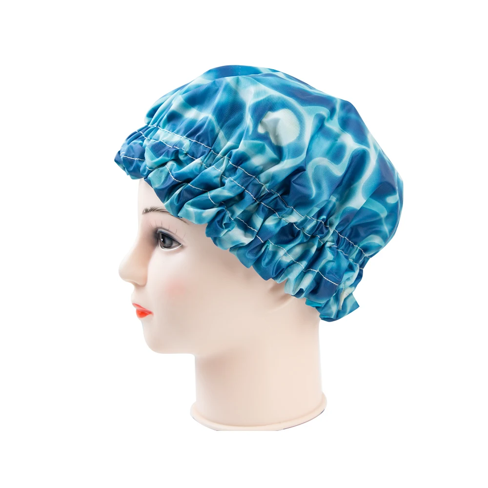 Oversize Adjustable Shower Caps Silk Sleep Cap Women Long Hair Shower Hat Bath Caps