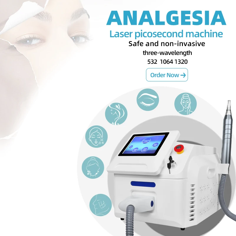 New Most Effective Portable Nd Yag Laser Tattoo Pigmentation Removal Laser Carbon Peel Eyebrow Freckle Removal Machine