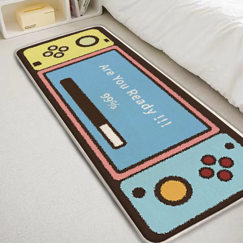 Custom Printed Shaggy Soft Warm Long Runner Carpet Anti Slip Cute Thickened Cashmere Kids Room Bedside Rug