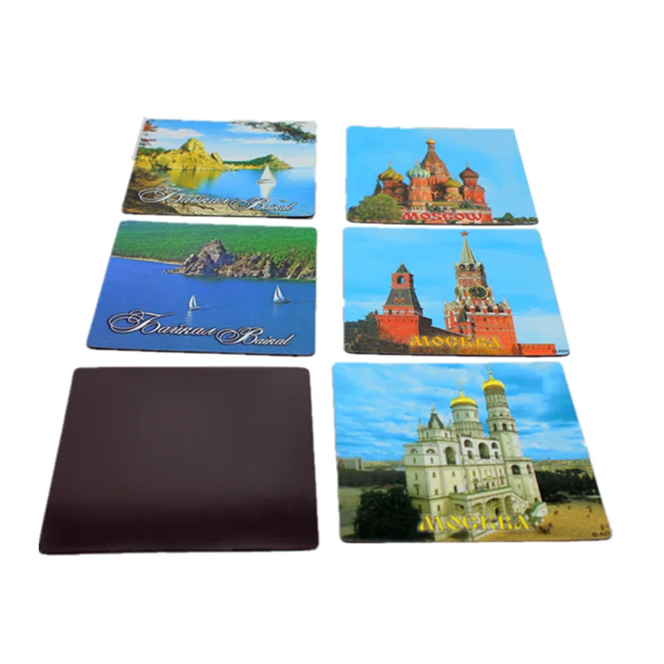 Magnetic Sticker Paper Degradable Full Color Printed PVC Rubber Art Custom Die Cut Fridge Magnet Advertising Anniversary