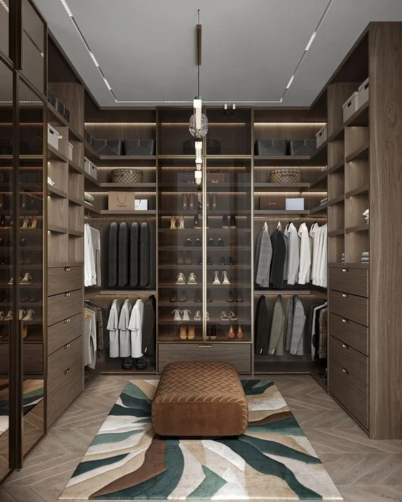 CBMmart Customized Luxury Modern Simple Minimalist Corner Large Wardrobe Bedroom Wall Mounted Wood Walkin Cabinets Closet