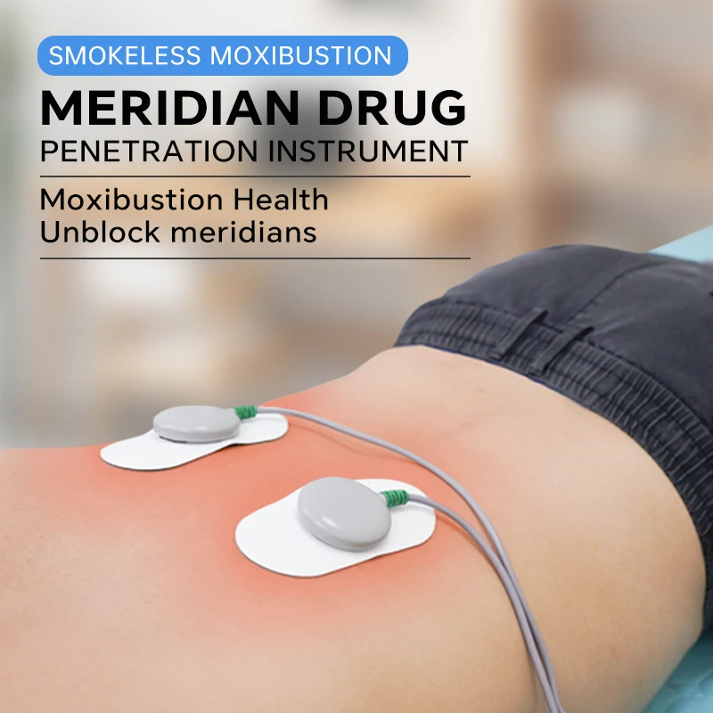 Hot Selling Household Relieve Fatigue Instrument Electric Smokeless Moxa Massage Moxibustion Machine Device