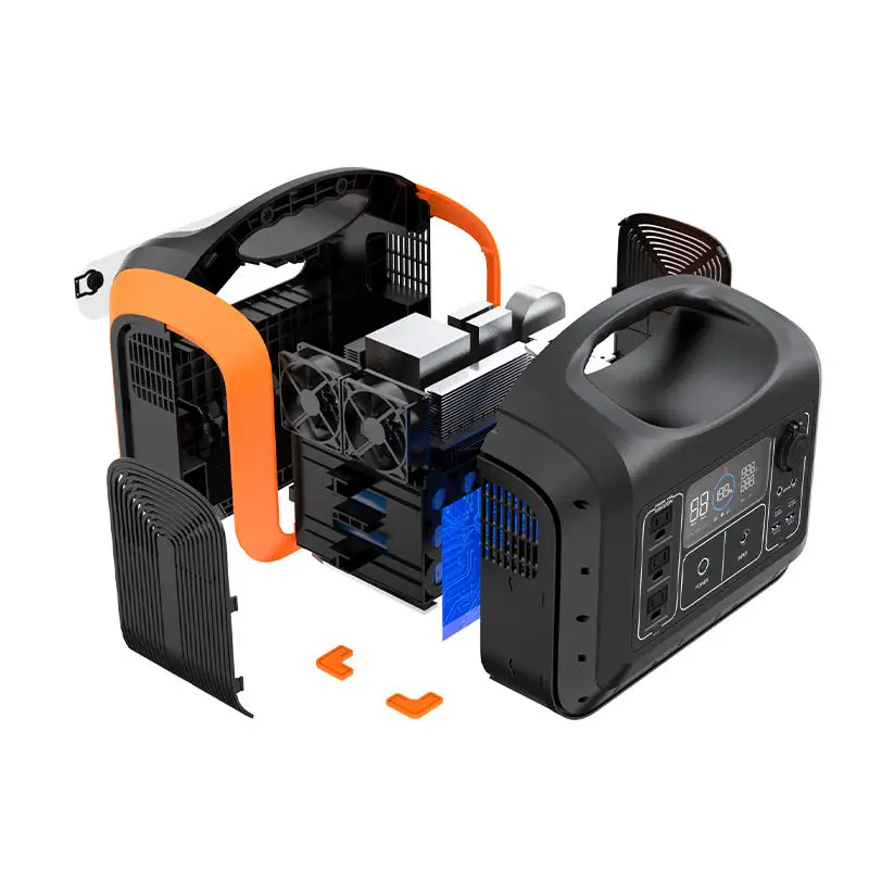 No gasoline No noise Campers RVs Tragbare Powerstation Outdoor LiFePO4 Battery Portable Power Station 1200W 220V Solar Generator