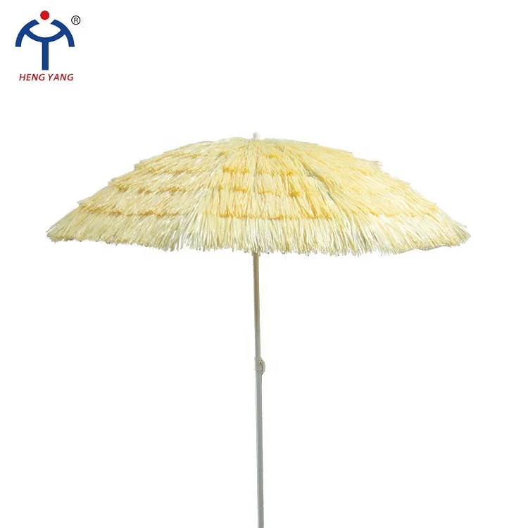 
Hawaii Thatch Beach Umbrella 1.6M 1.8M 8K Straw Beach Umbrella Outdoor Factory Price Wholesale 