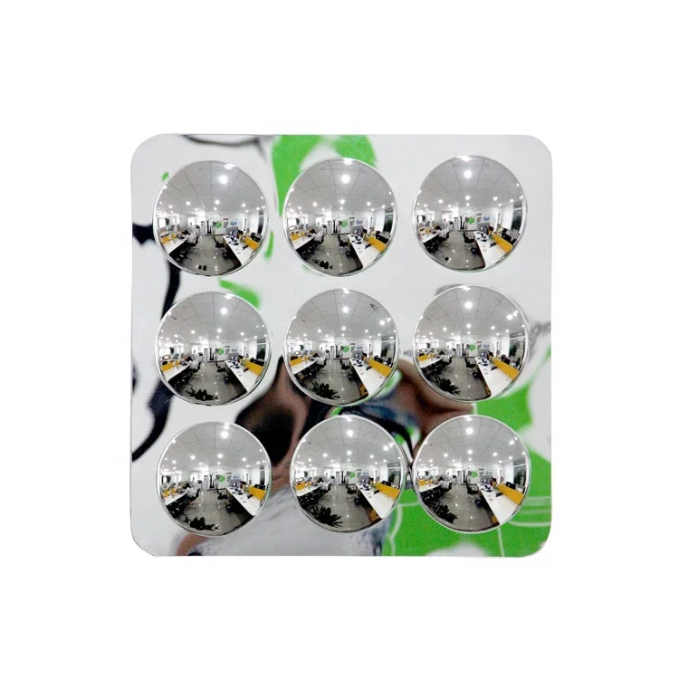 78*78 CM and Customizable  Size 2 mm Thickness Acrylic Plastic Nine-hole  Decorative Convex Mirror