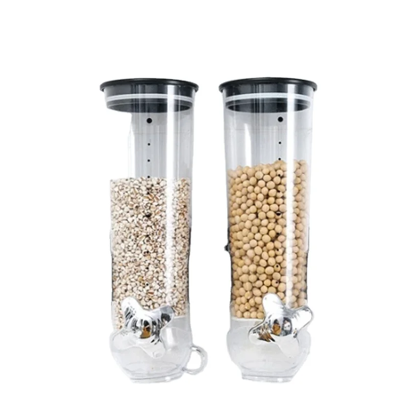 
Wall-mounted Canister Cereal Dispenser Cereal Device Type Food Grain Storage Tank Grain Distributor Grains Food Storage 