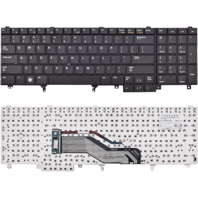 Клавиатура для ноутбука Dell Latitude E5520 E5530 E6520 E6530 PN:DY26D 0DY26D NSK-DW0UC PK130FH1A05