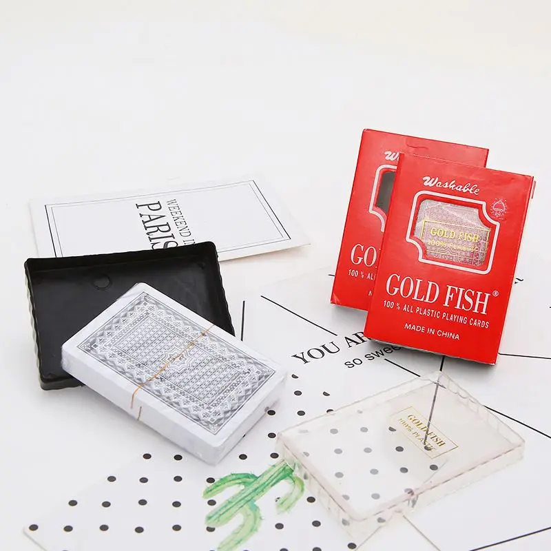 Customized Logo Paper Card Game Playing Cards Advertising PVC Waterproof Poker Plastic Sublimation Poker