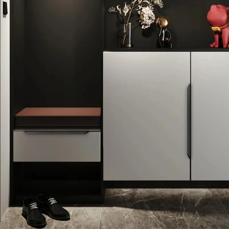 Invisible Thumb Handle Wardrobe Modern Simple Drawer Cabinet Door Handle Thumb Gold Slot-Free Full-Body Cabinet Handle