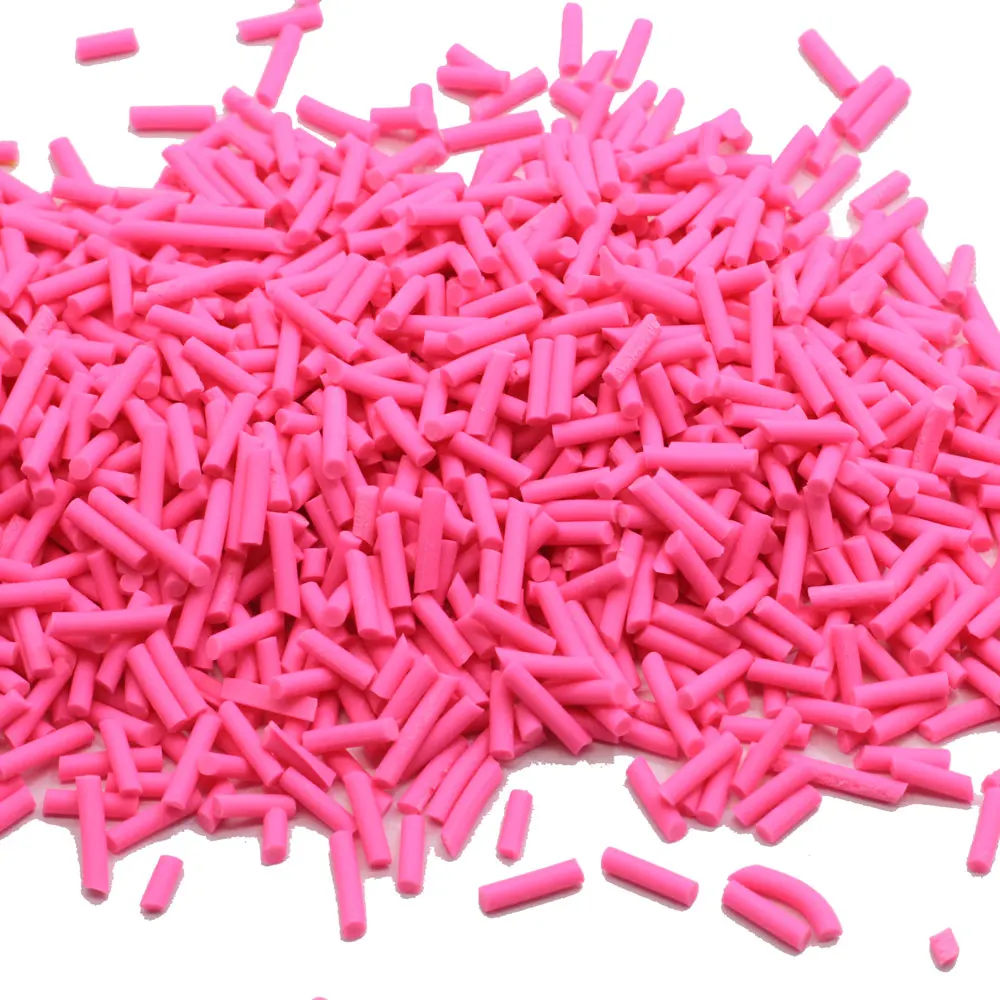 Оптовая продажа, 12 видов цветов полимерные длинного покроя глины посыпка для Slime ремесла Сделай Сам крошечные симпатичные пластиковые Klei аксессуары Slime наполнитель