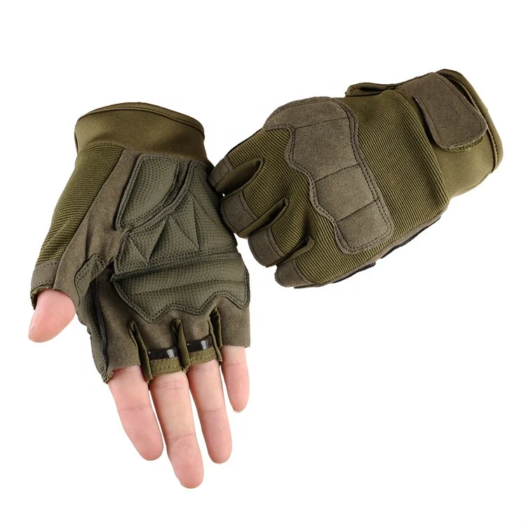 Outdoor Half Finger Cloth gloves tactical gloves screen touch