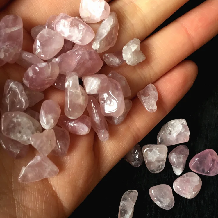 
Wholesale Healing Crystal Polished Tumbled Stone Natural Rose Quartz aquarium gravel Gemstones 