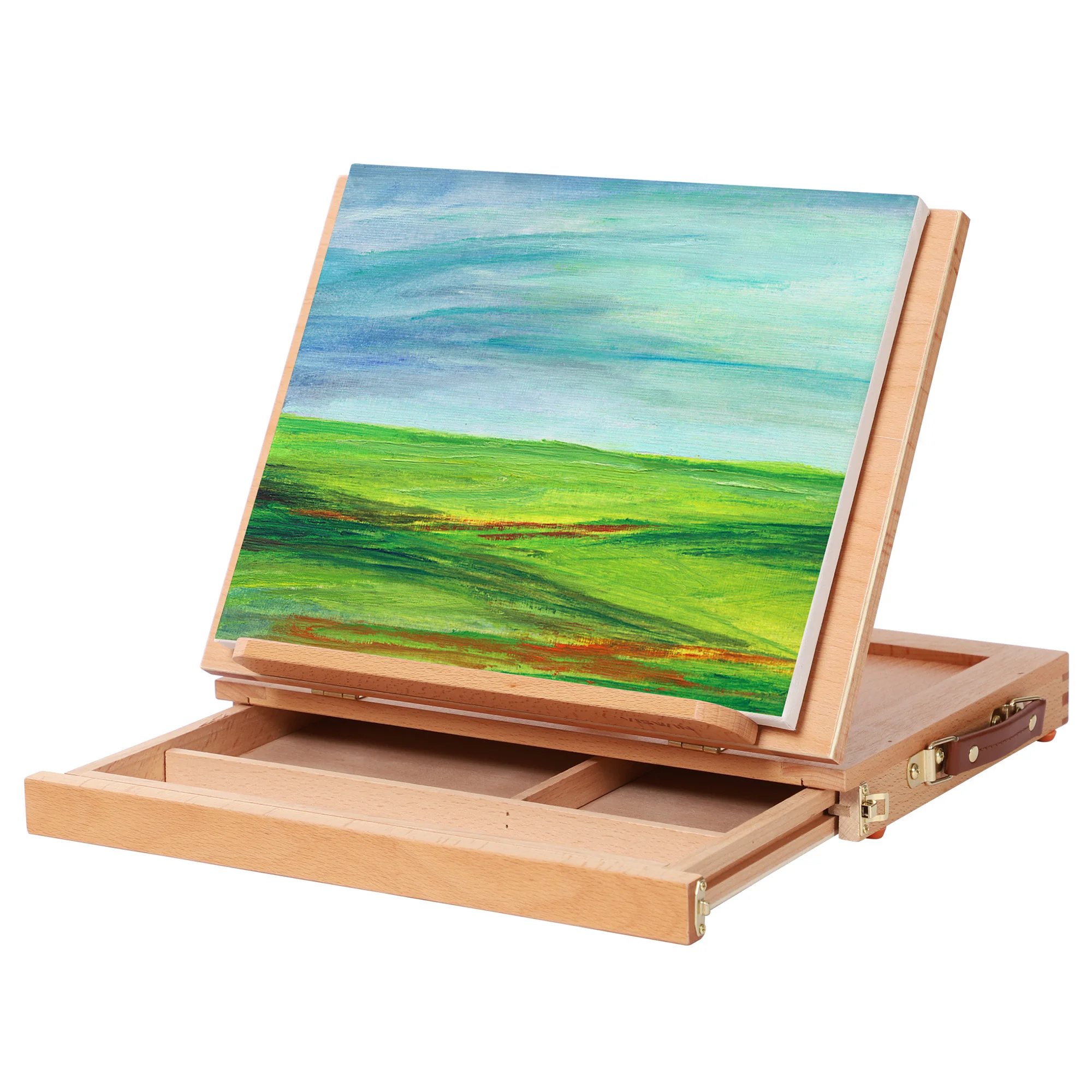 101-Piece Kids Art Drawing Set Artist Painting Set Drawing Set with Aluminum & Wood Easel, Paint and Accessories