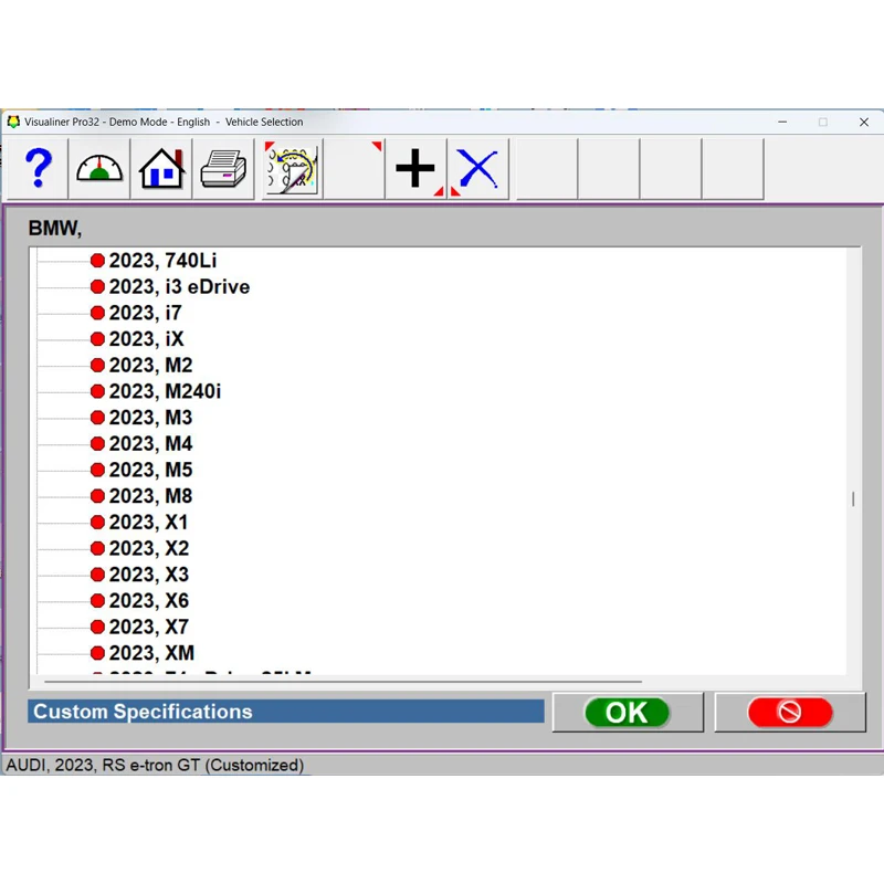 Wheel alignment vehicle database update and upgrade JB