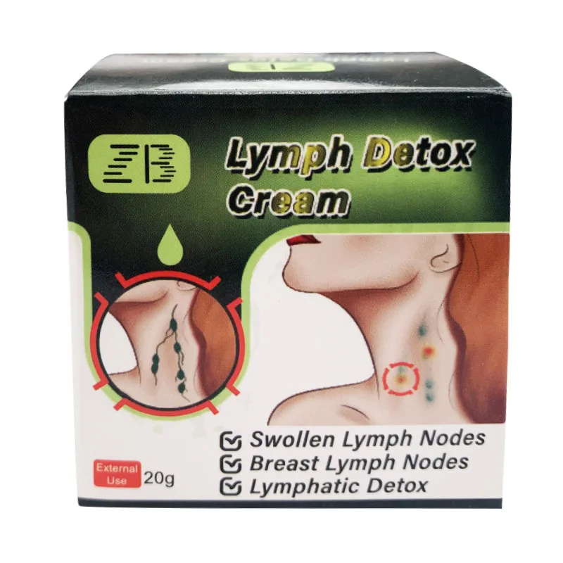 ZB Lymph Detox Neck Breast Armpit Lymph Lumps Anti Swelling Herbal Ointment Armpit Lymph Nodes Medicated Cream 20G