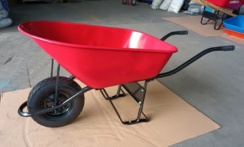 Wheel Barrow for South America Load 200kg 80L 4.00-8 inch Pneumatic Wheel heavy duty wheelbarrow