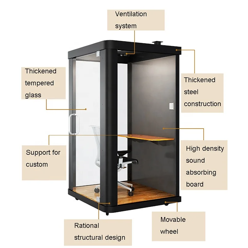 Personal office privated phone calling pod moveable meeting office room