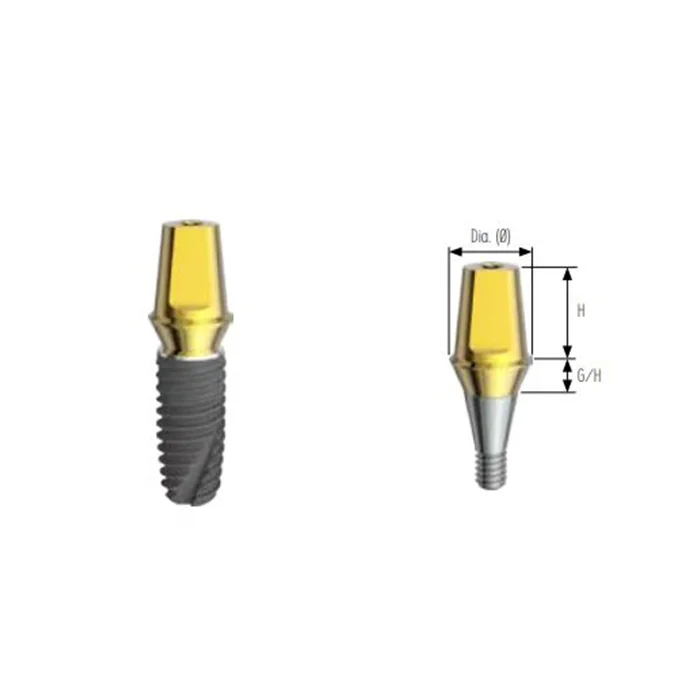 New Arrival Implant Fixture Titanium Medical Screw Compatible Dental Abutment