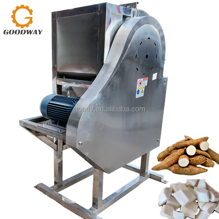 Dry Cassava Chips Making Machine Cassava Processing Plant Cassava Chipping Cutting Machine