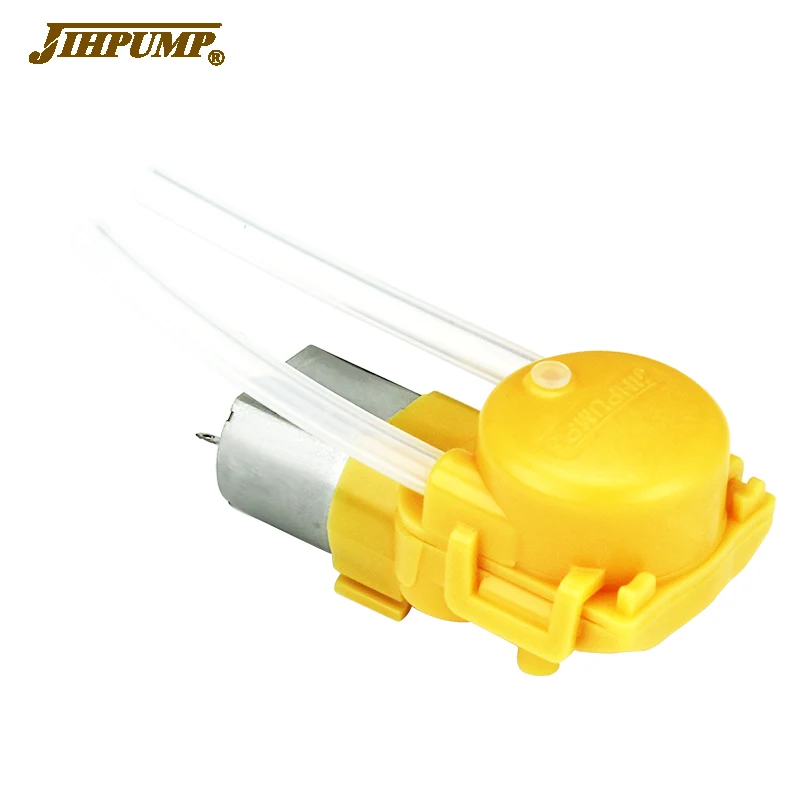  JIHPUMP низкая цена 6 в двигатель постоянного тока маленькая миниатюрная самовсасывающая трубка перистальтический насос производители дозирования жидкости с низким