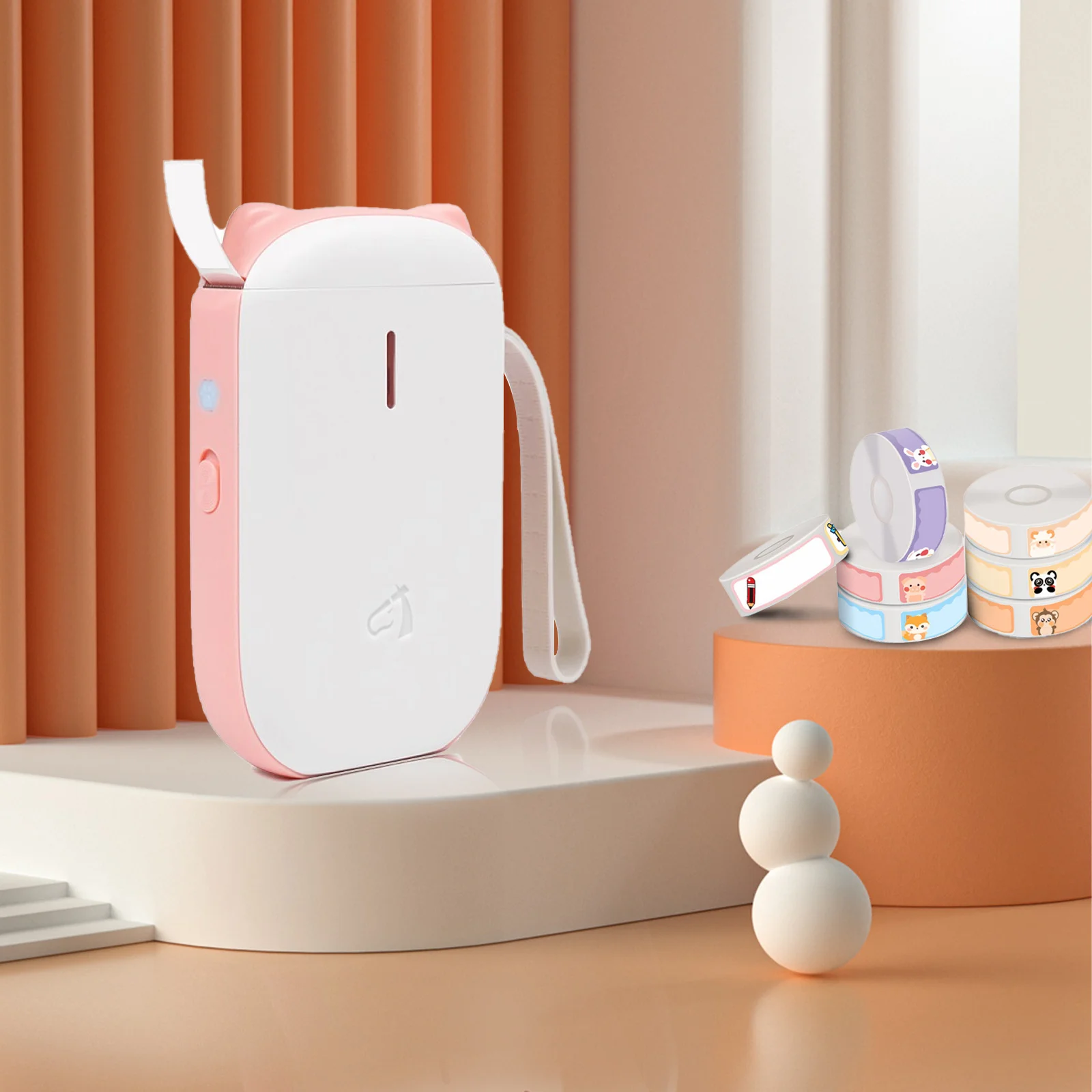 Label Maker Machine Portable Wireless Connection Label Printer USB Rechargeable Tape for Office Home CT20B