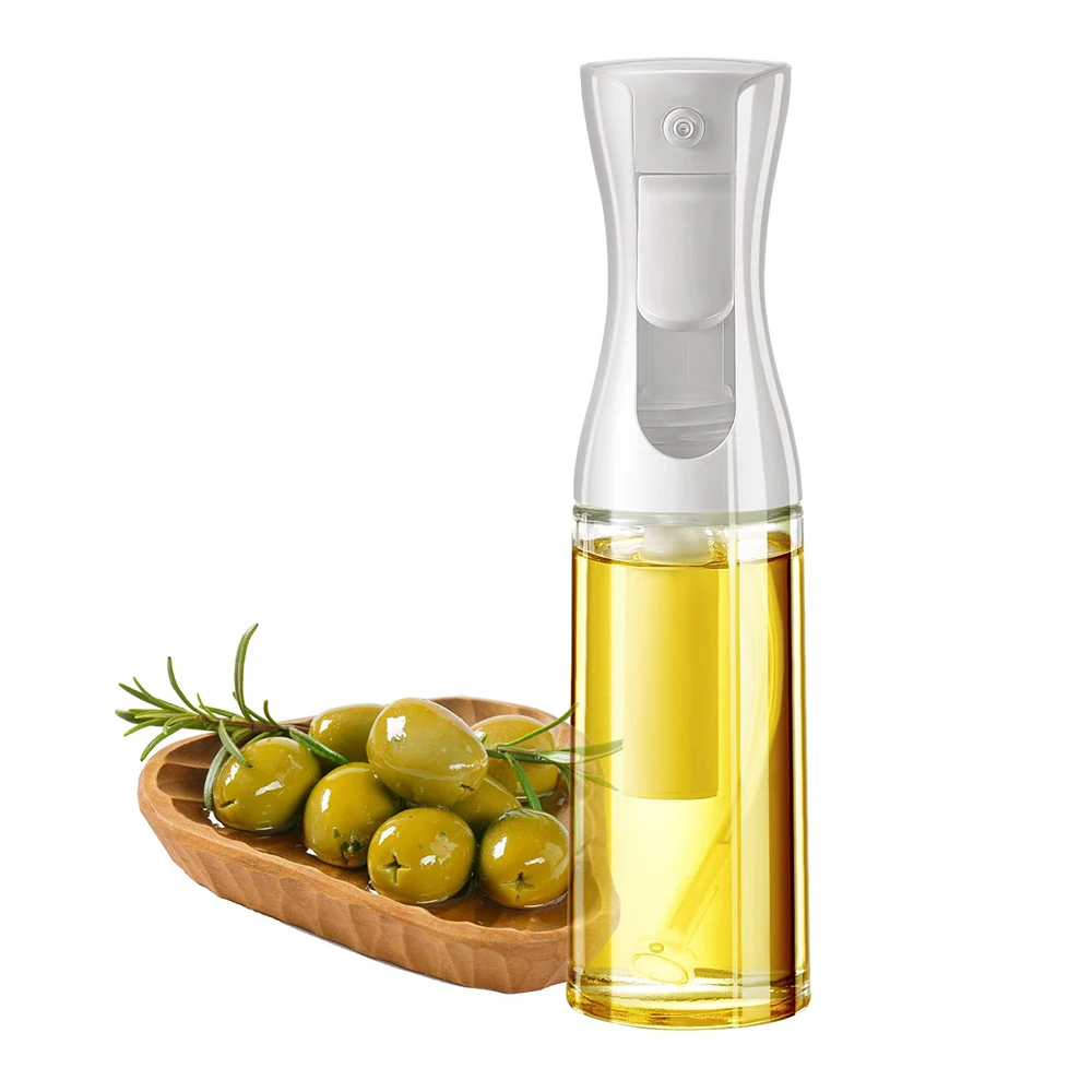 Olive Oil Sprayer for Cooking 200ml Glass Oil Dispenser Bottle Spray Mister Refillable Oil Vinegar Spritzer Spray