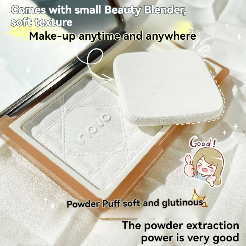 Manufacturers Wholesale Light Fog Soft Satin Skin Beautifying Powder Cosmetics Full Coverage Powder Puff